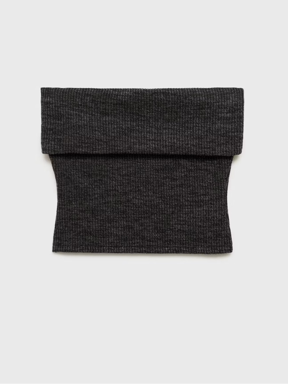 Mango Turn Down Knit Tube Top, Size XS
